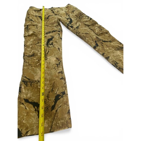 Forever 21 Men Brown Cotton Regular Fit Printed Cargo Joggers Size 33 - Picture 6 of 11